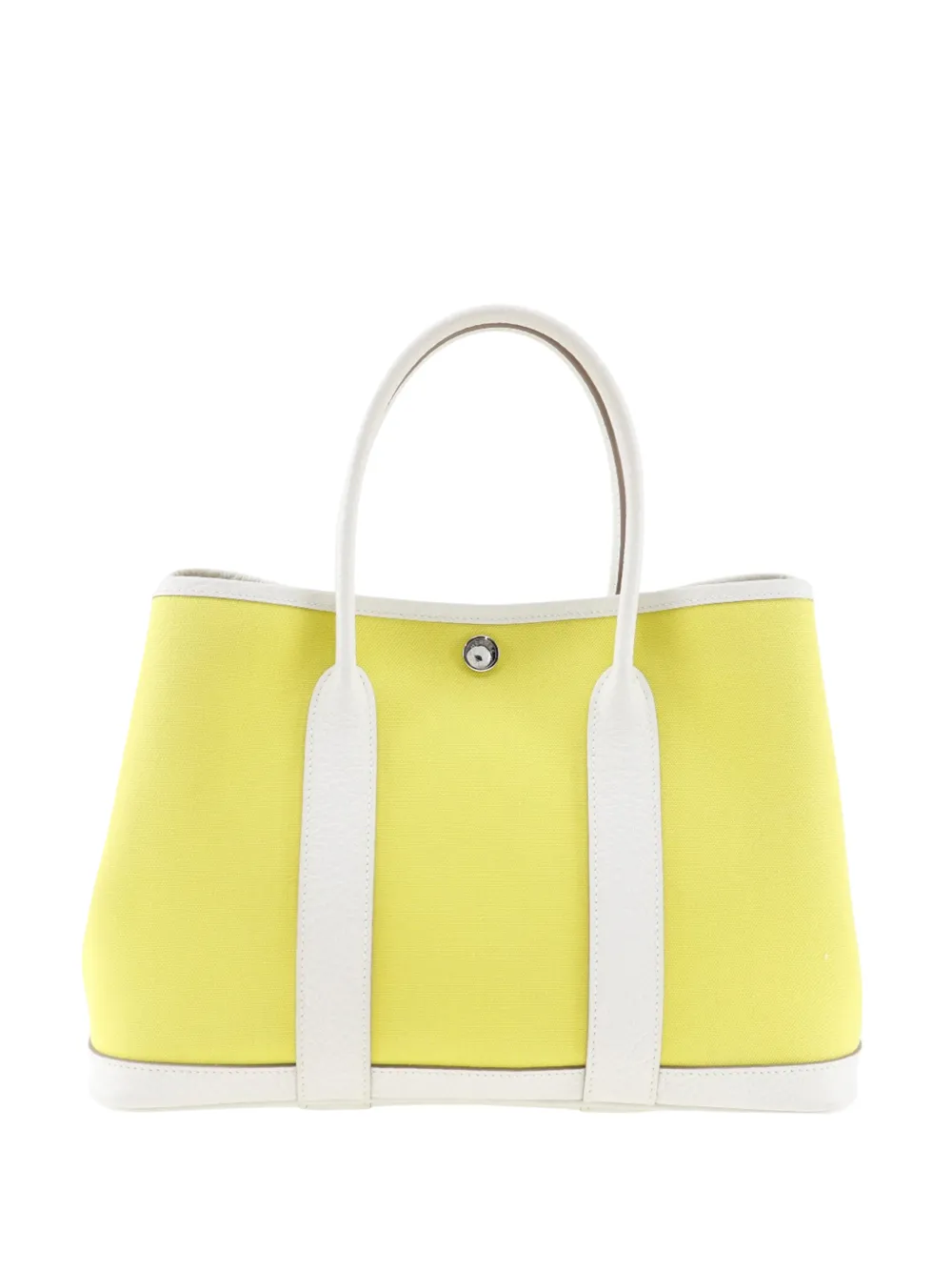 Hermès Pre-Owned 2020 Toile Officier and Vache Country Garden Party 30 tote bag - Bianco