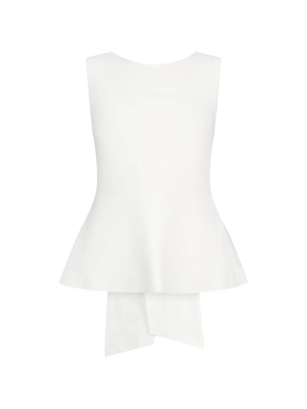 LIU JO poplin bow cut-out top - Bianco