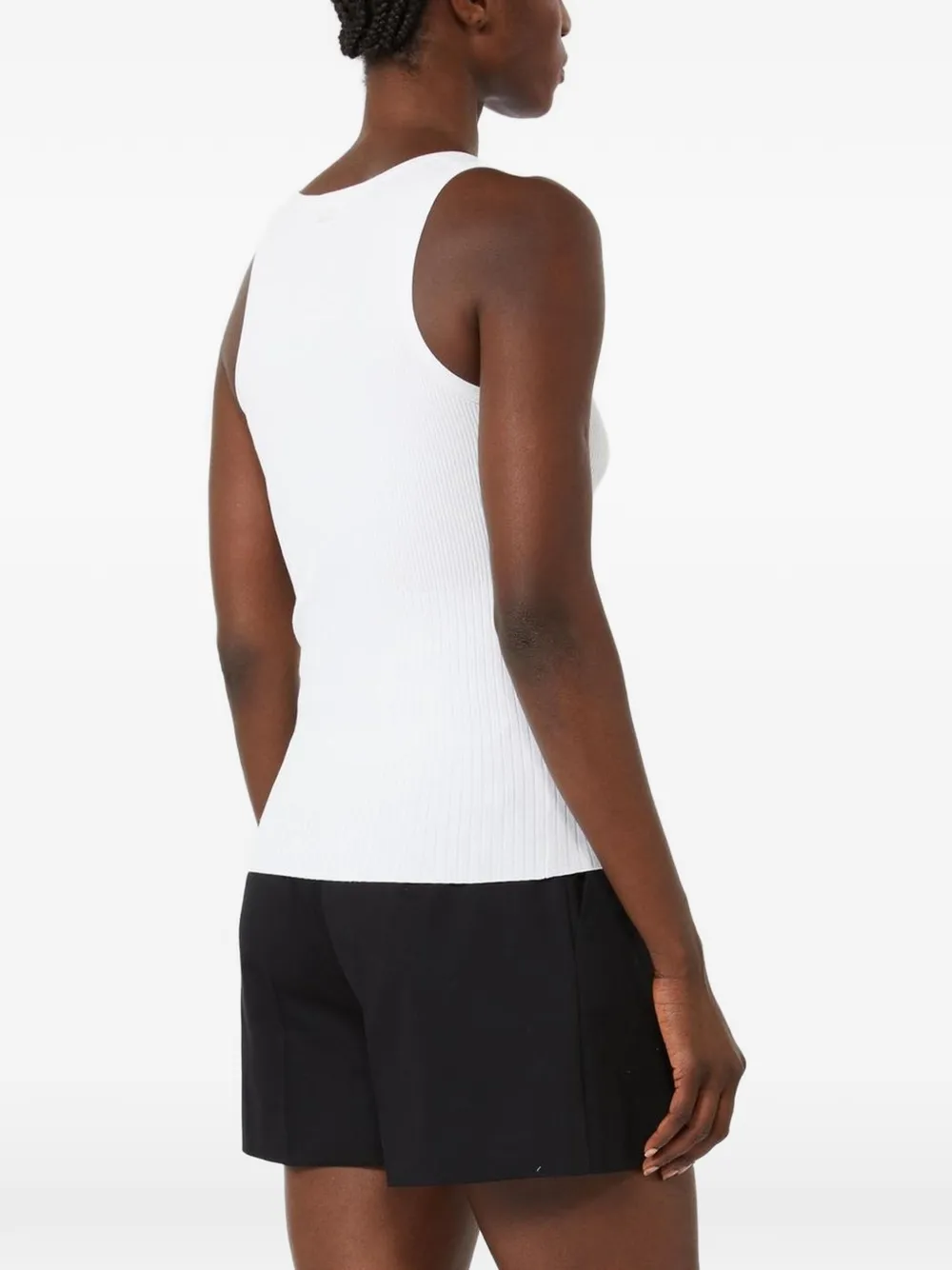 Max Mara Tanktop met diepe ronde hals Wit