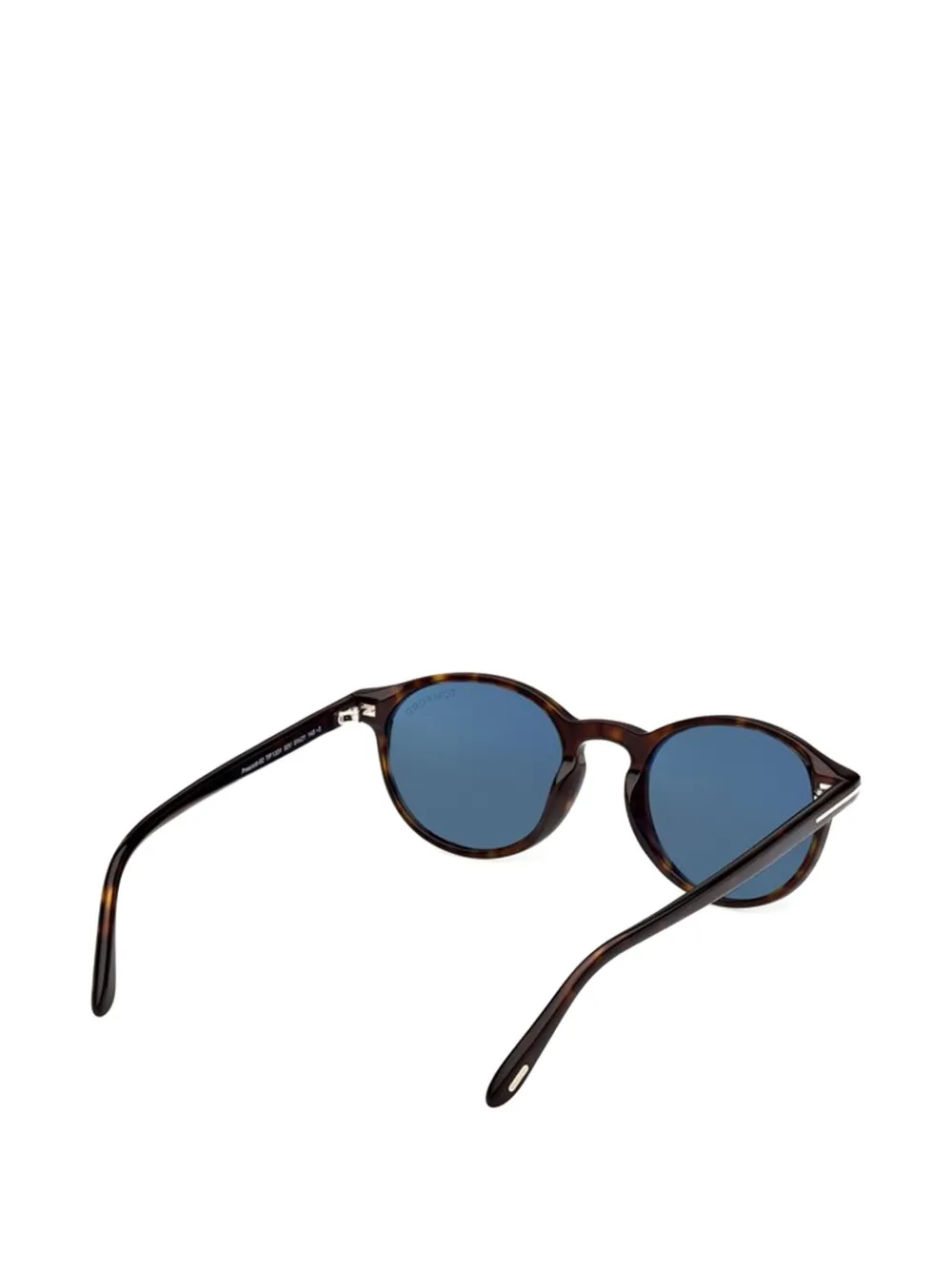 TOM FORD Prescott zonnebril met rond montuur Bruin