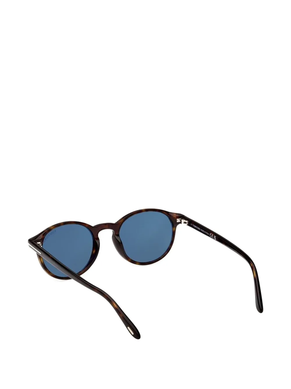 TOM FORD Prescott zonnebril met rond montuur Bruin