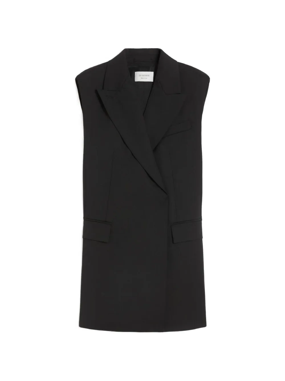 Max Mara sleeveless coat - Schwarz