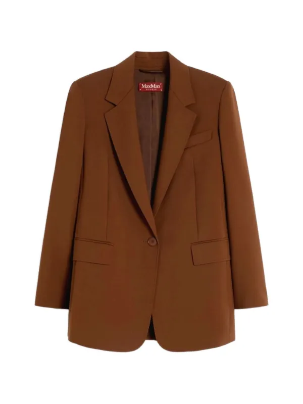 Max Mara Mstbalco シングルジャケット | ブラウン | FARFETCH JP