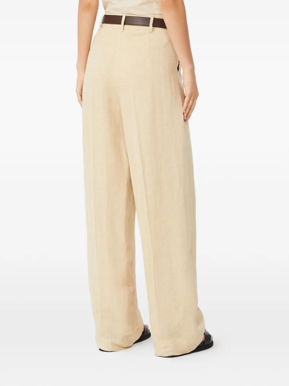 Max Mara Linnen broek Beige
