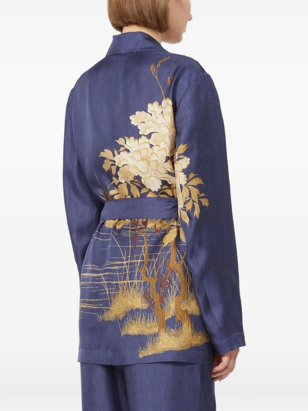  Max Mara Túnica Con Estampado Floral - Azul 
