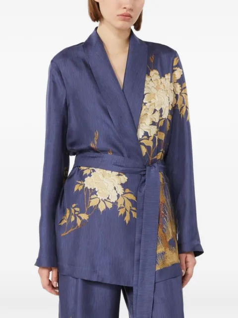 Max Mara floral-print belted tunic