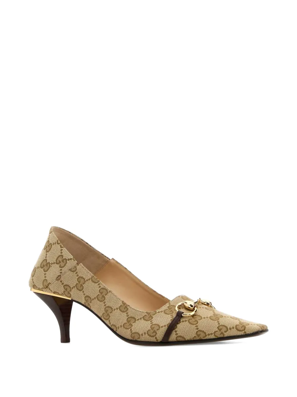 Gucci 55mm GG Horsebit pumps Beige