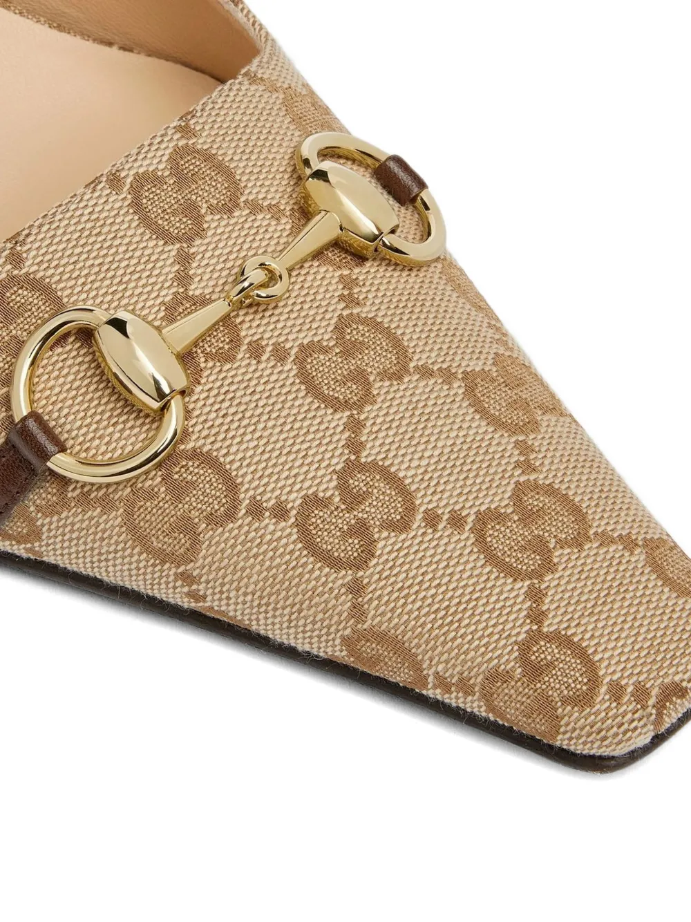 Gucci 55mm GG Horsebit pumps Beige