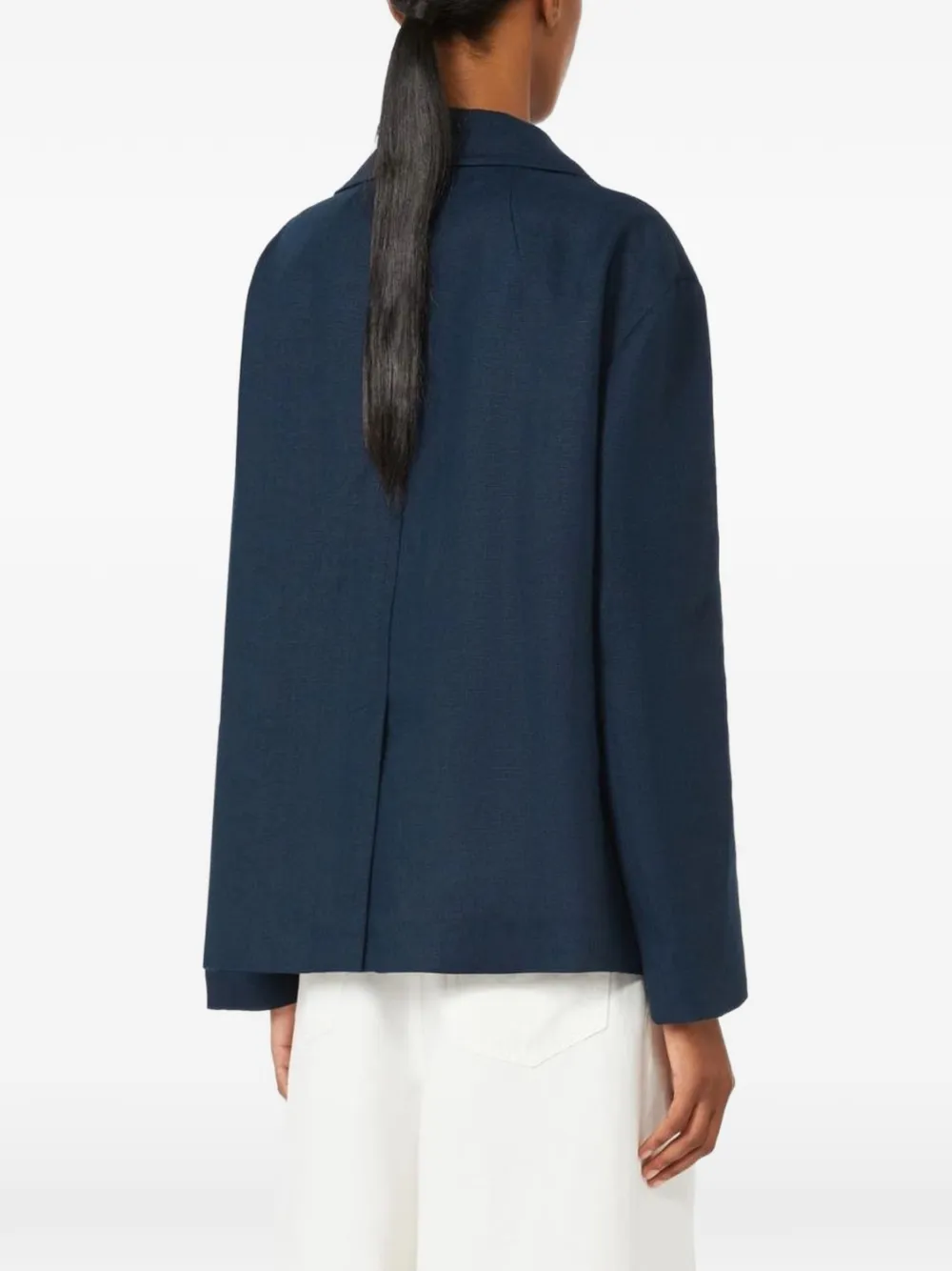 'S Max Mara Blazer met dubbele rij knopen Blauw