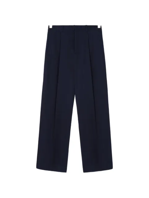 LOEWE wide leg trousers in cotton
