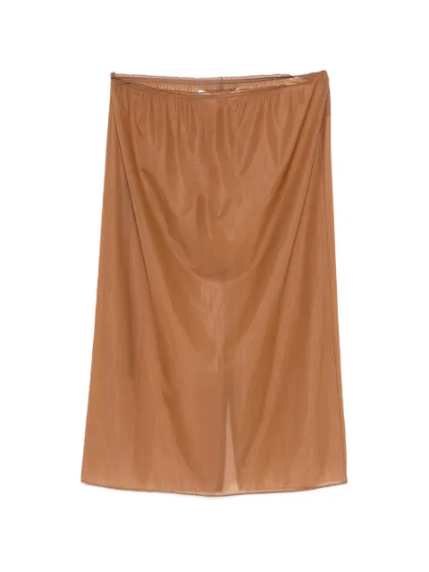 Carven sheer elasticated-waist midi skirt