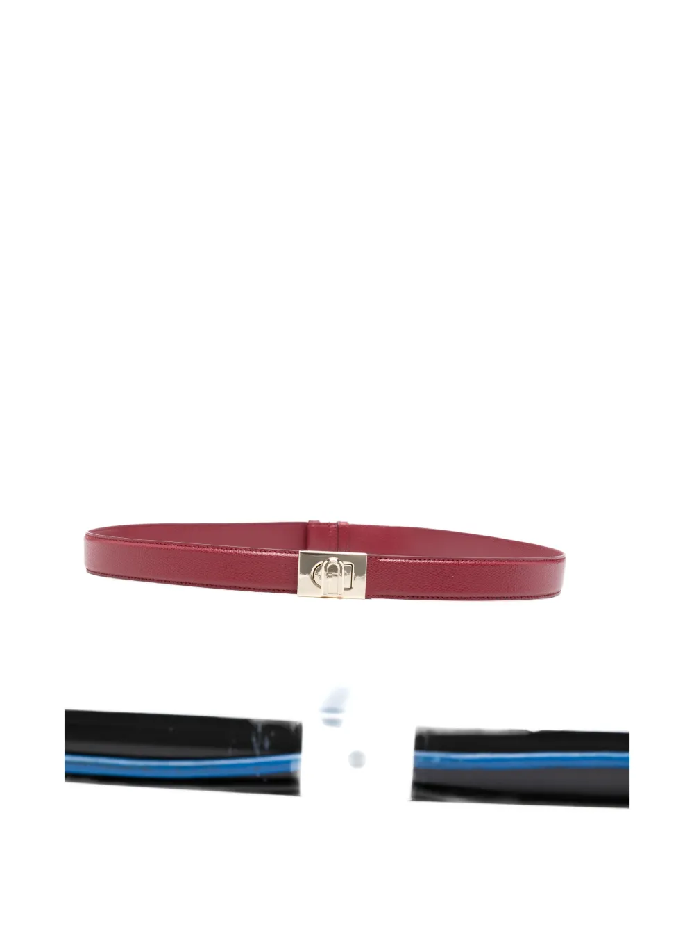 Furla turn-lock belt - Rosso