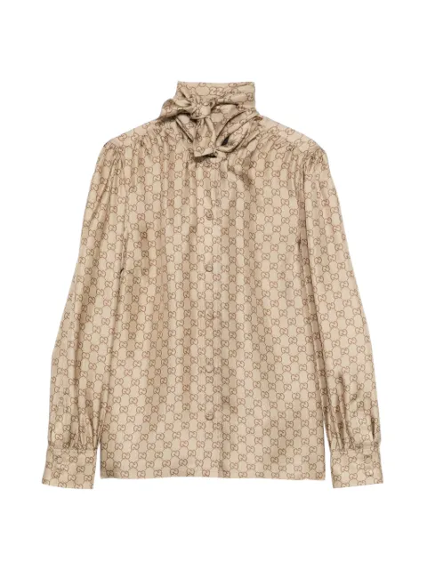 Gucci Bluse mit Logo-Muster
