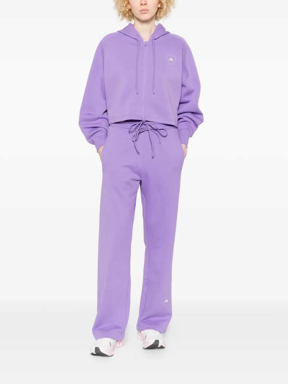 adidas by Stella McCartney Trainingsbroek met trekkoord Paars