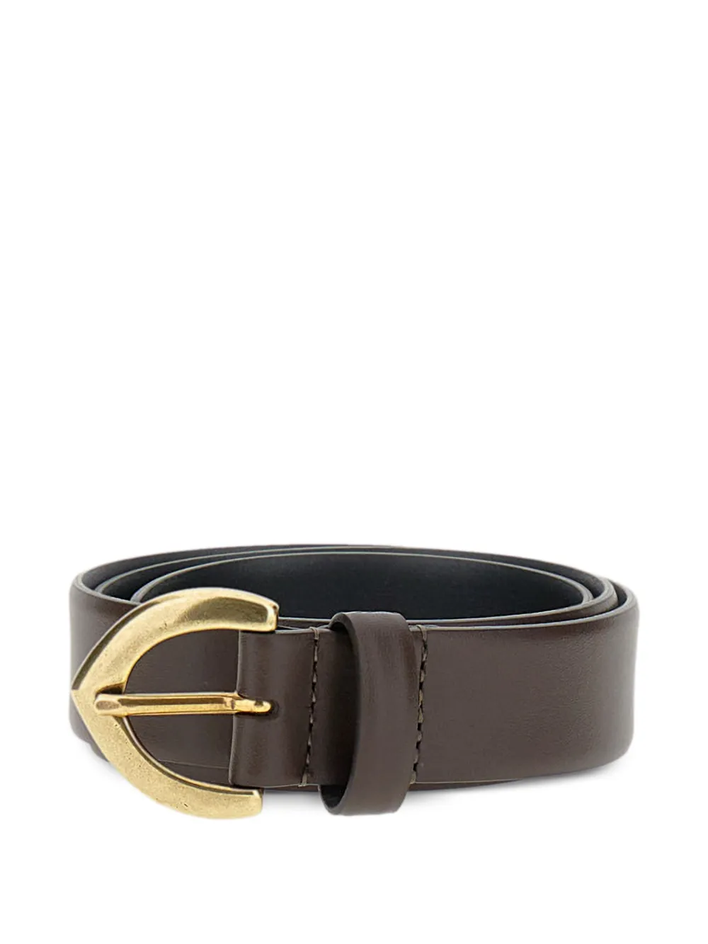 Bax Lab buckle leather belt - Marrone