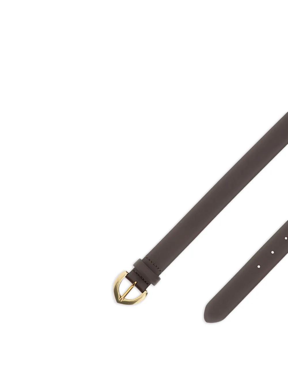  Bax Lab Buckle Leather Belt - Brown 