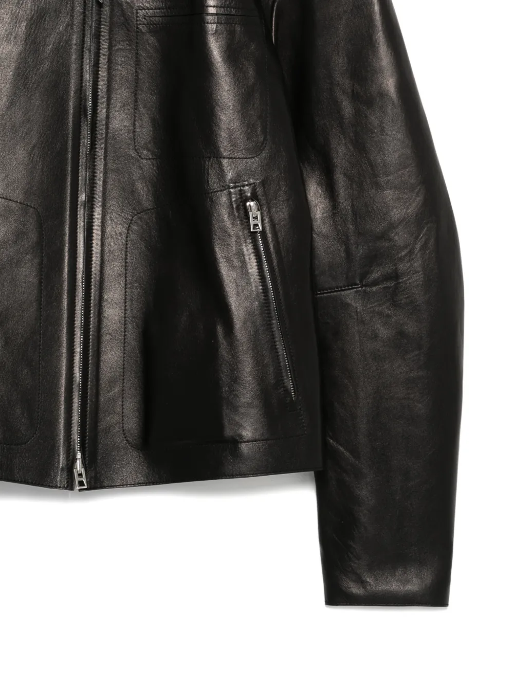  Tom Ford Zip-fastening Leather Jacket - Black 