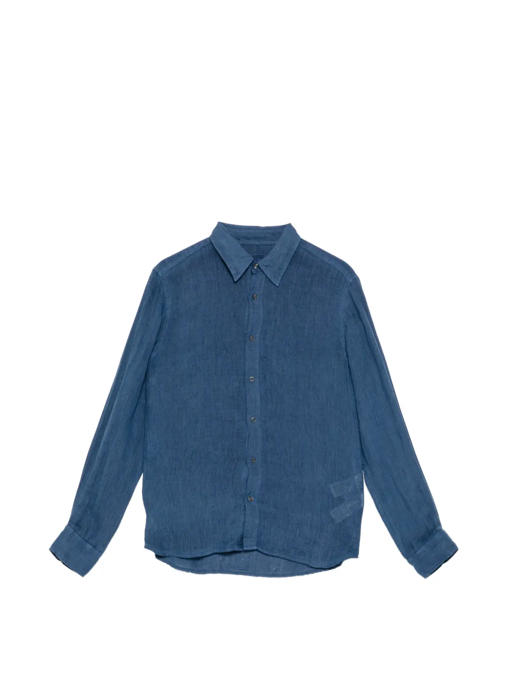 120% Lino button-up shirt - Blu