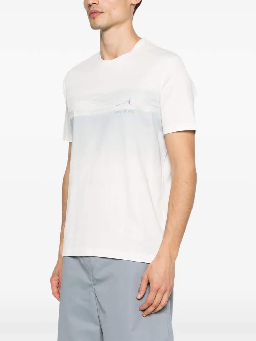 Paul & Shark T-shirt met grafische print Wit