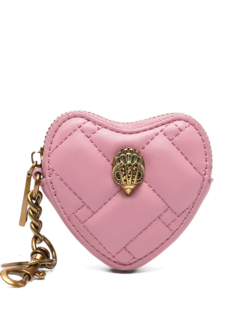 Kurt Geiger quilted heart bag charm