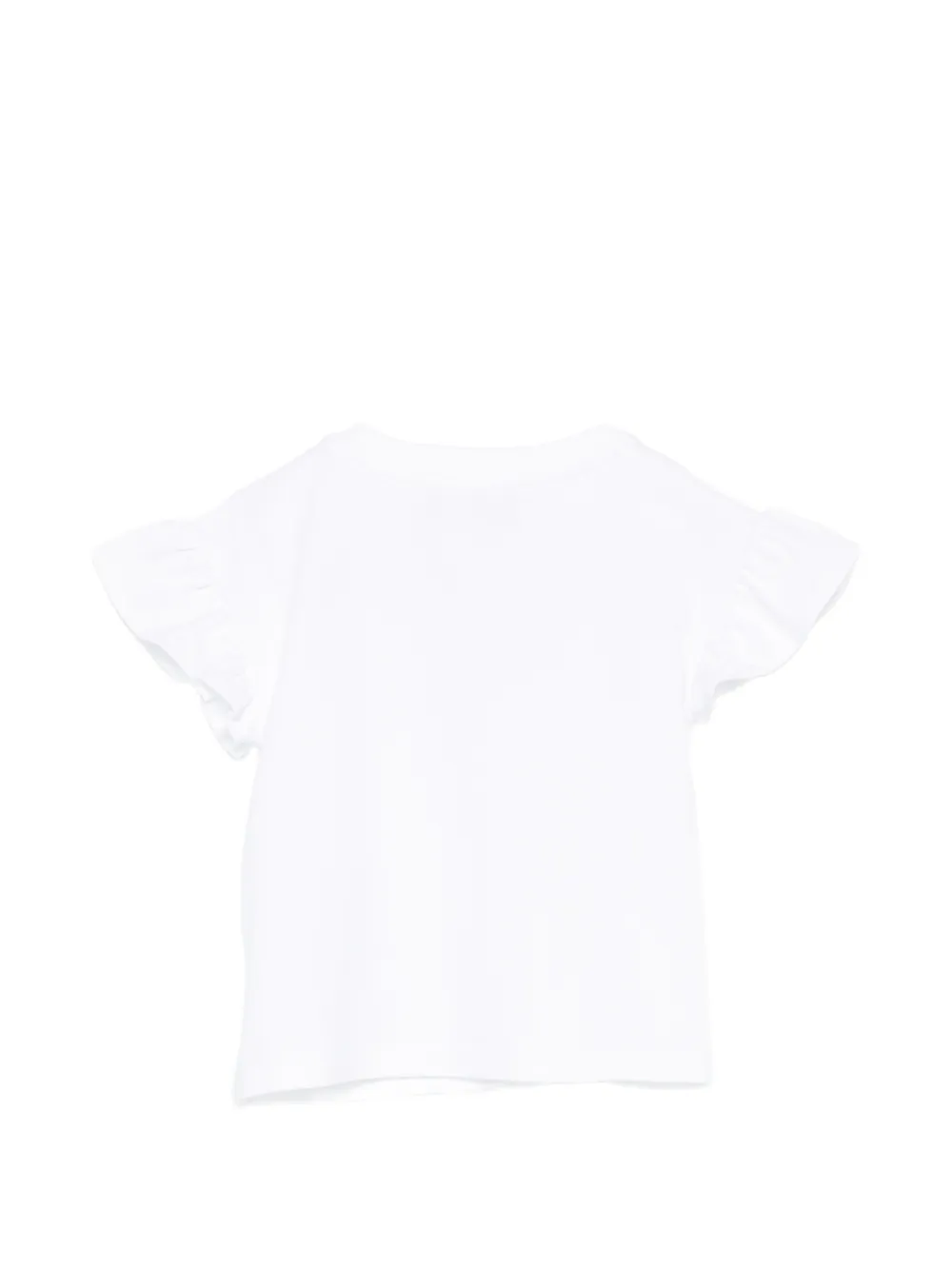 Moschino Kids T-shirt met ruches Wit