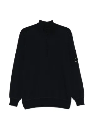 C.P. Company ハーフジップ セーター | ブルー | FARFETCH JP