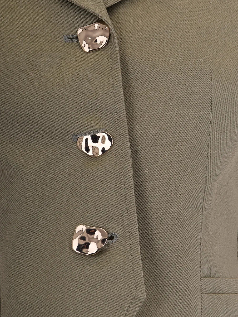 Liu •jo Button Jacket In Green