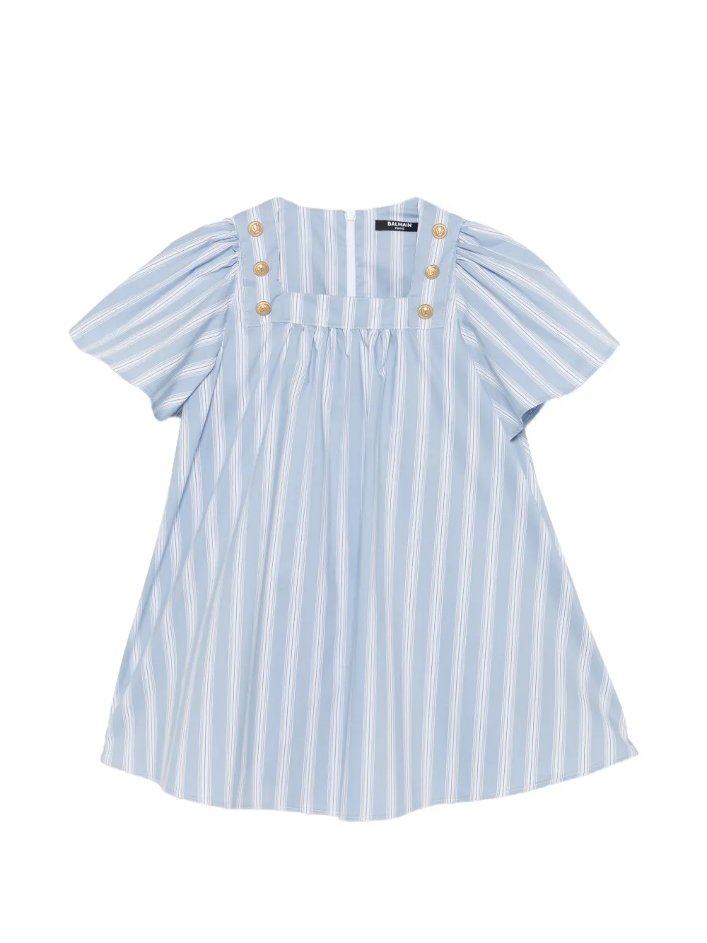 Balmain Kids striped dress - Blu