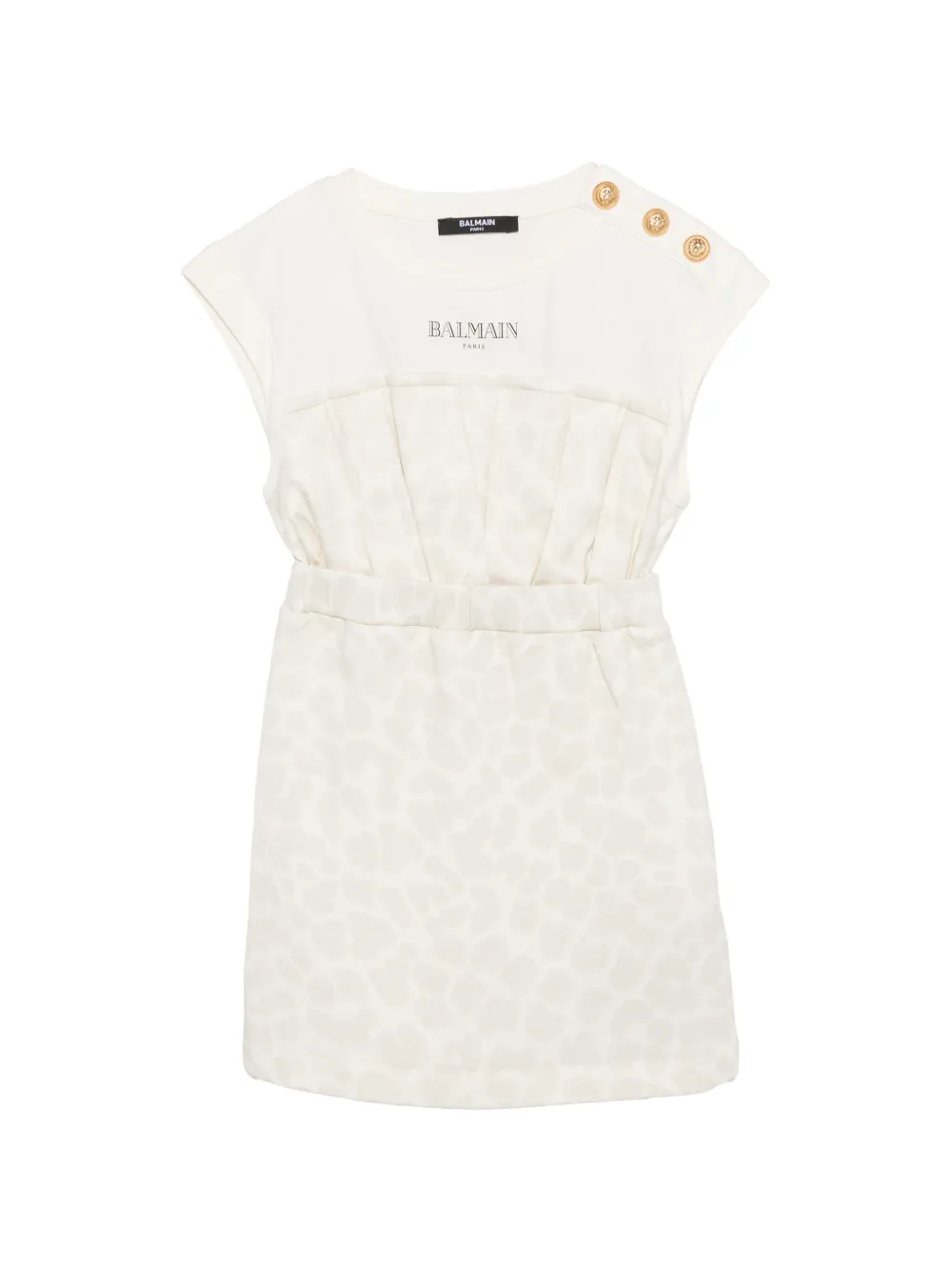 Balmain Kids button-detail dress - Toni neutri