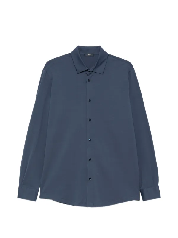 Herno Button-up Shirt in Blue