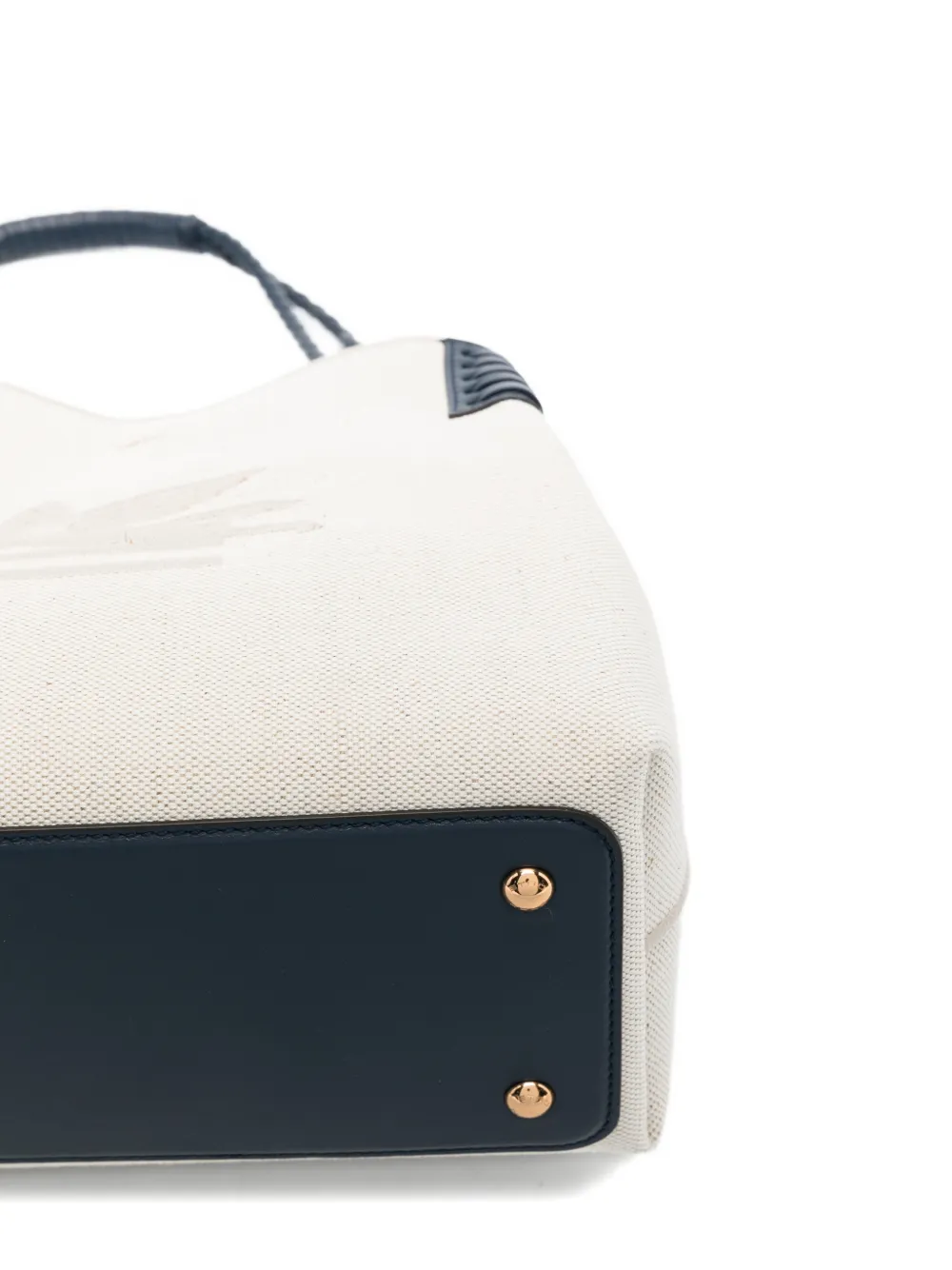 ETRO Kleine Canvas Libra shopper Beige