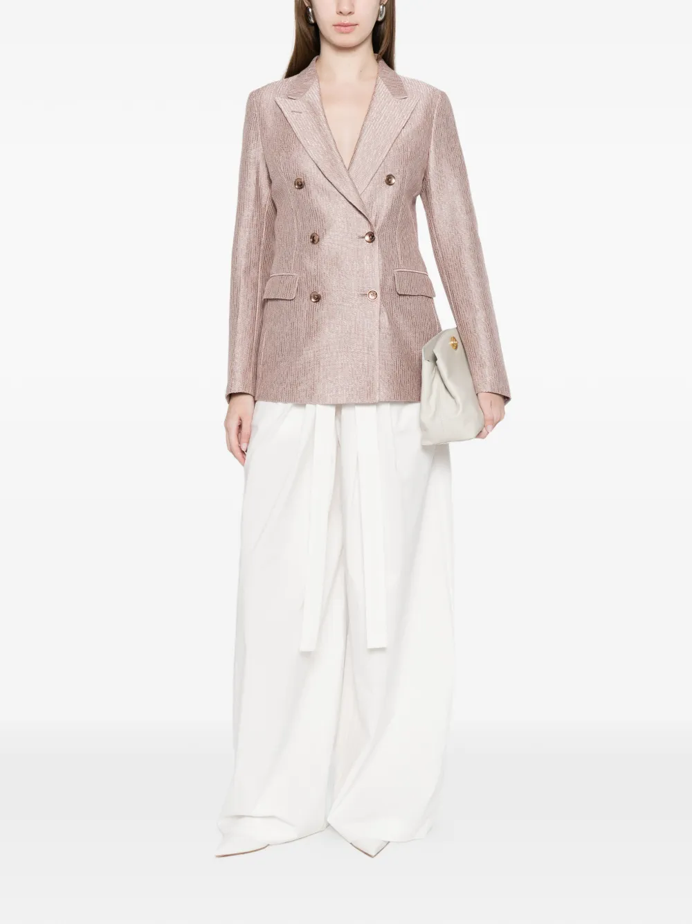 Tagliatore Blazer met dubbele rij knopen Roze