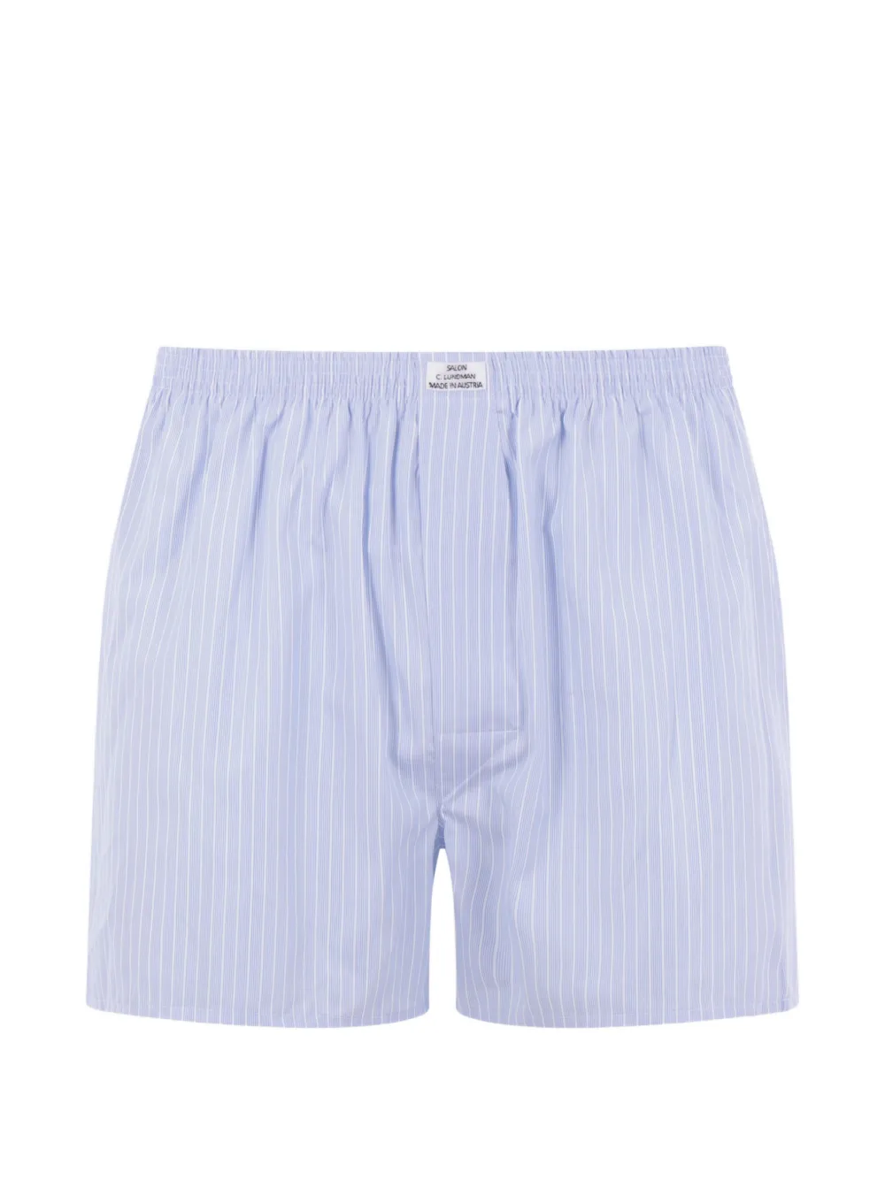 SALON C. LUNDMAN striped cotton boxers - Blu