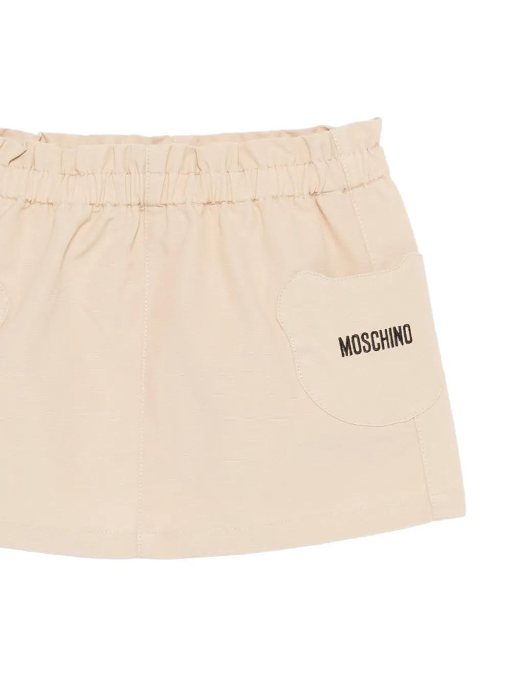Moschino Kids Rokset met logo en teddyprint Wit