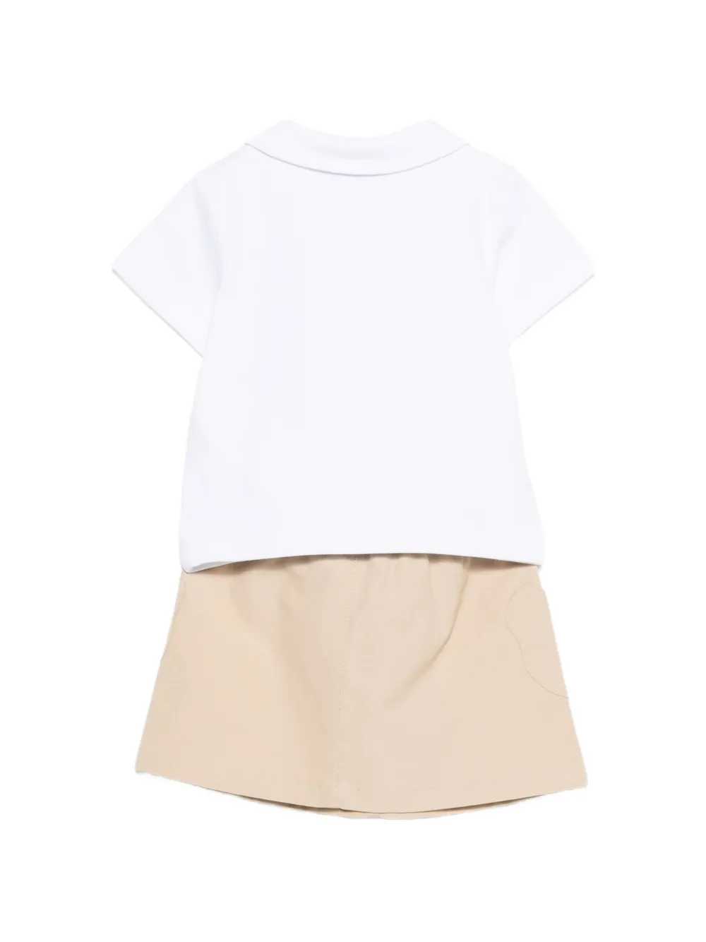 Moschino Kids Rokset met logo en teddyprint Wit