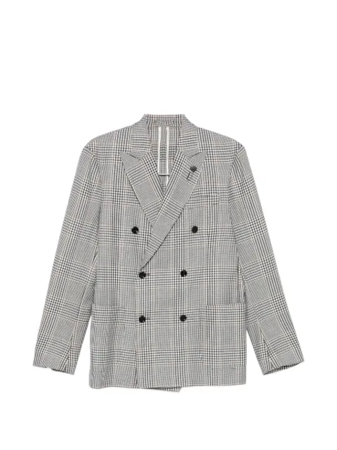Lardini double-breasted checked blazer
