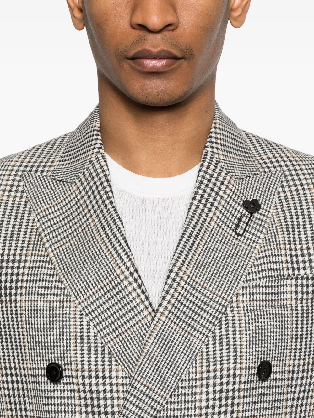 Lardini Geruite blazer Bruin