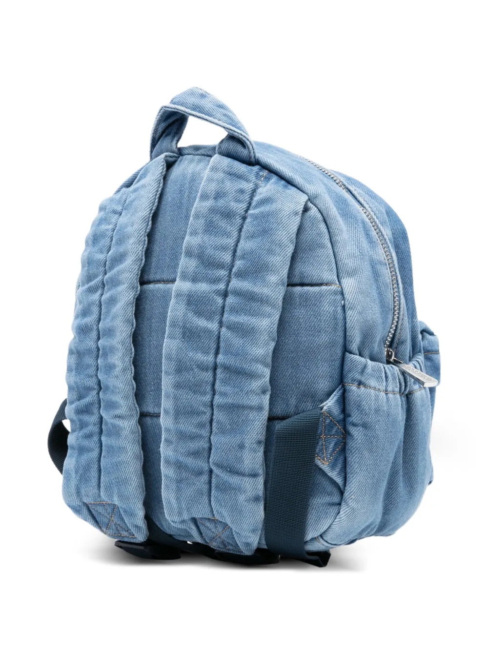  Moschino Kids Logo-patch Backpack - Blue 