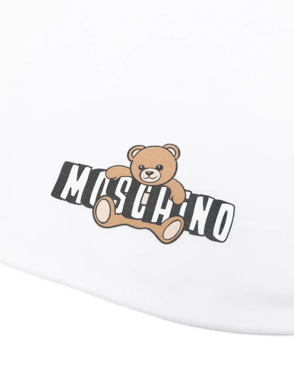 Moschino Kids Set van slabbetje en muts Wit