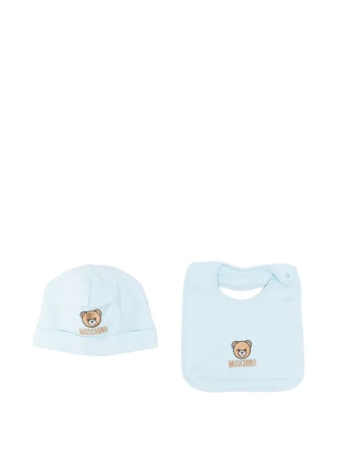 Moschino Kids embroidered-logo big and hat set