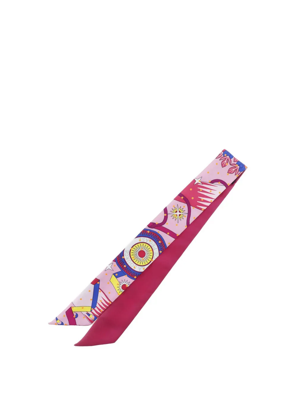 Hermès Pre-Owned 2000-2025 Plumetis Silk Twilly Scarf scarves - Rosa