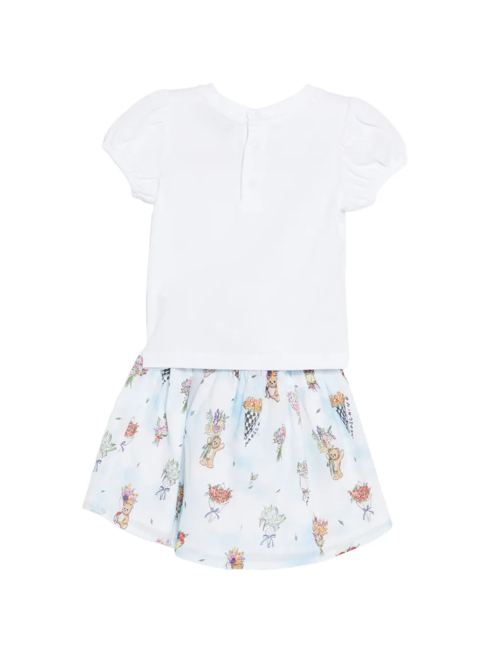Moschino Kids Babypakje met bloemenprint Wit