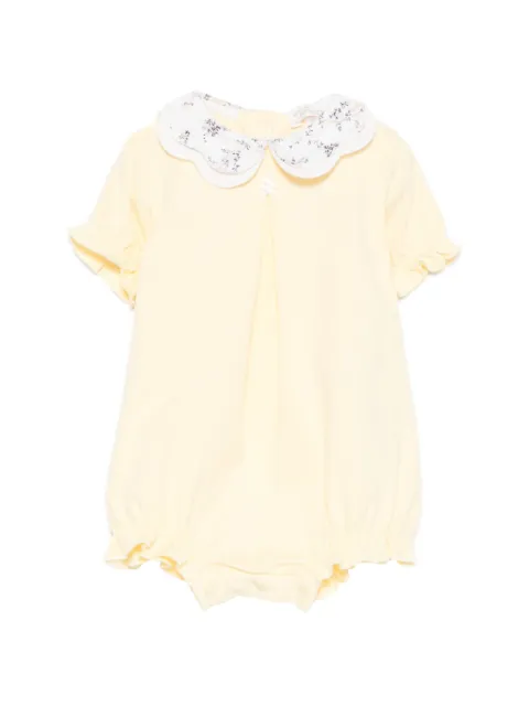 NANAN floral-print scalloped-collar bodie