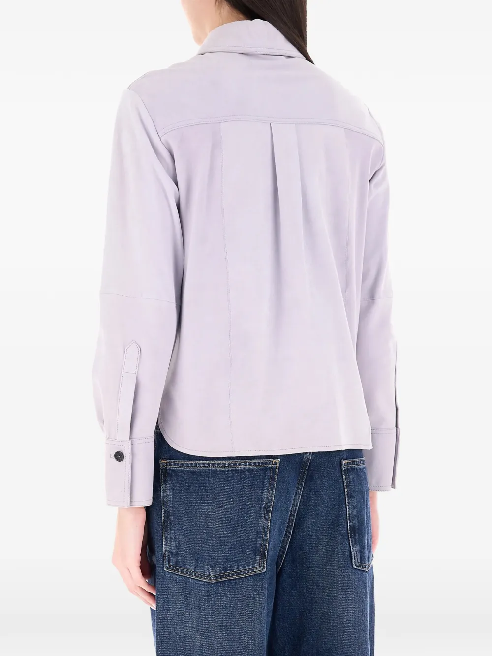 Marella Button-up shirtjack met borstzak Paars