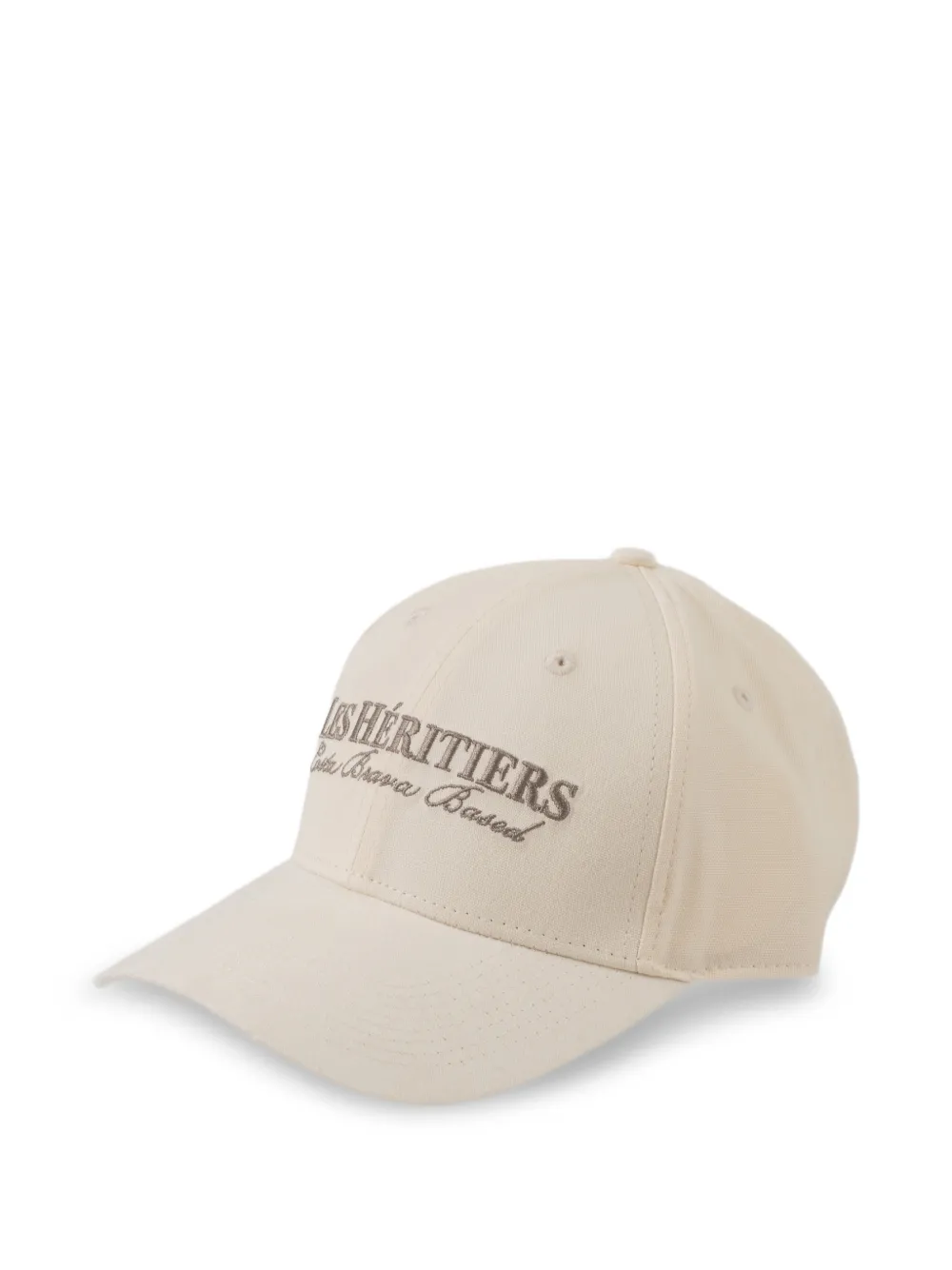  Les Héritiers Logo-embroidery Baseball Cap - Neutrals 