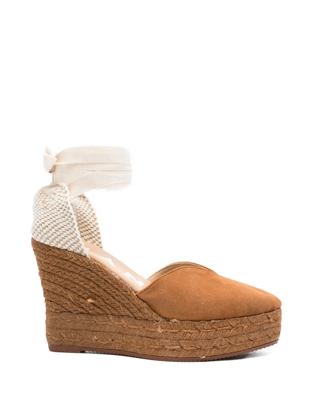 Manebi tie-detail almond-toe espadrilles Bruin