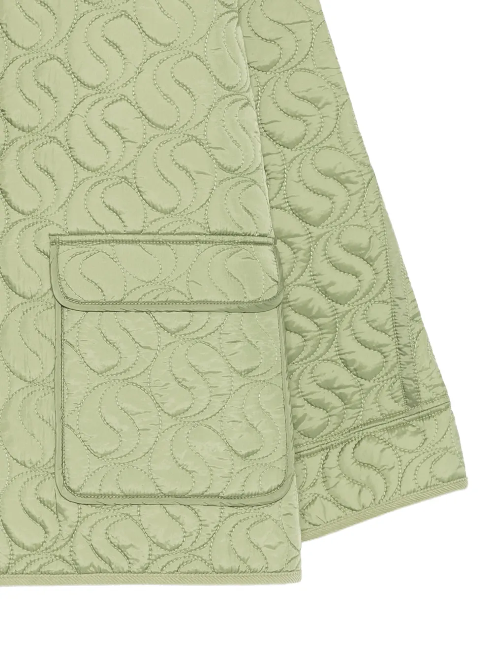  Stella Mccartney Kids Quilted Coat - Green 