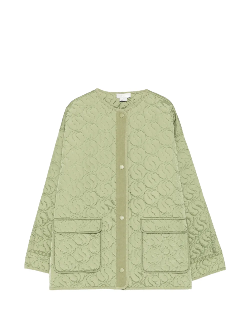 Stella McCartney Kids quilted coat - Verde