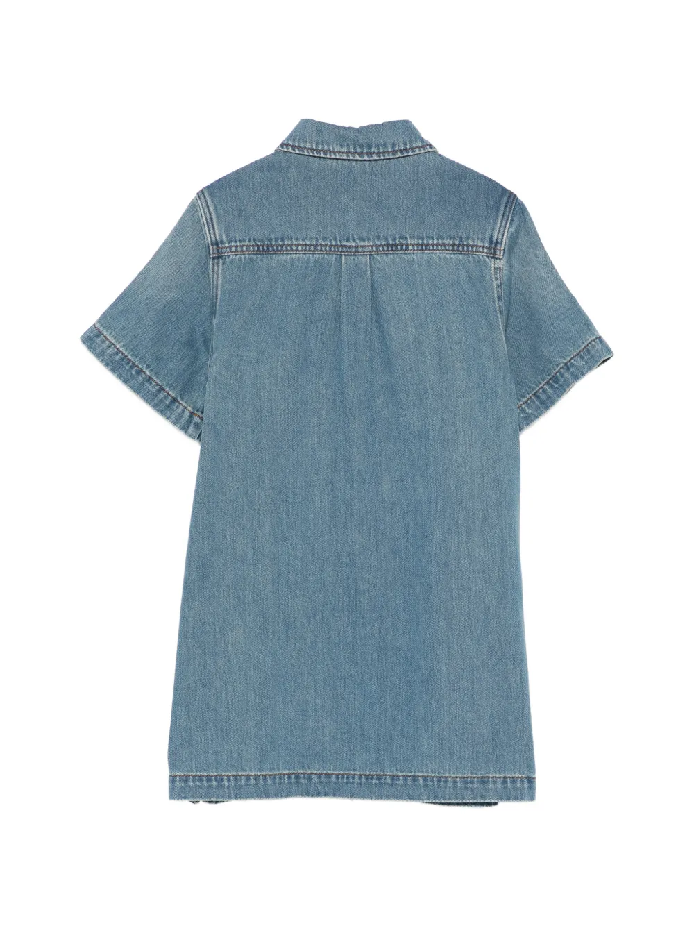 Buttoned Denim Dress