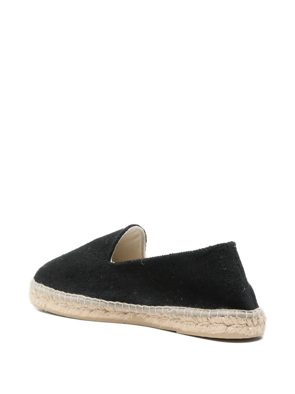 Manebi Coarse flat espadrilles Zwart